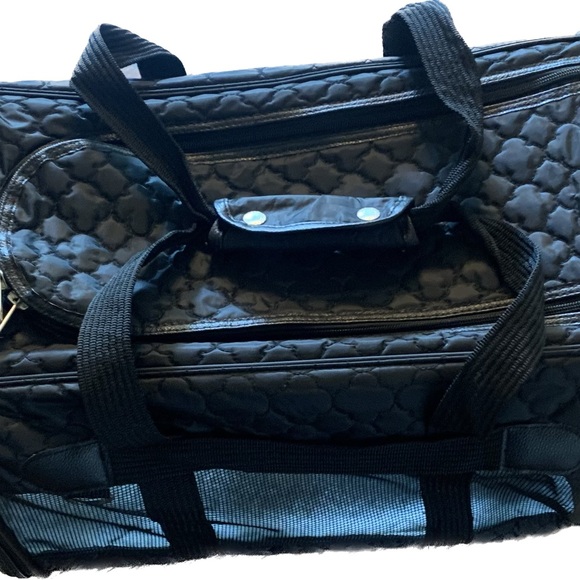 Sherpa Original Deluxe 19x11.75x11.5 Pet Carrier Black Lattice Large - Picture 10 of 13